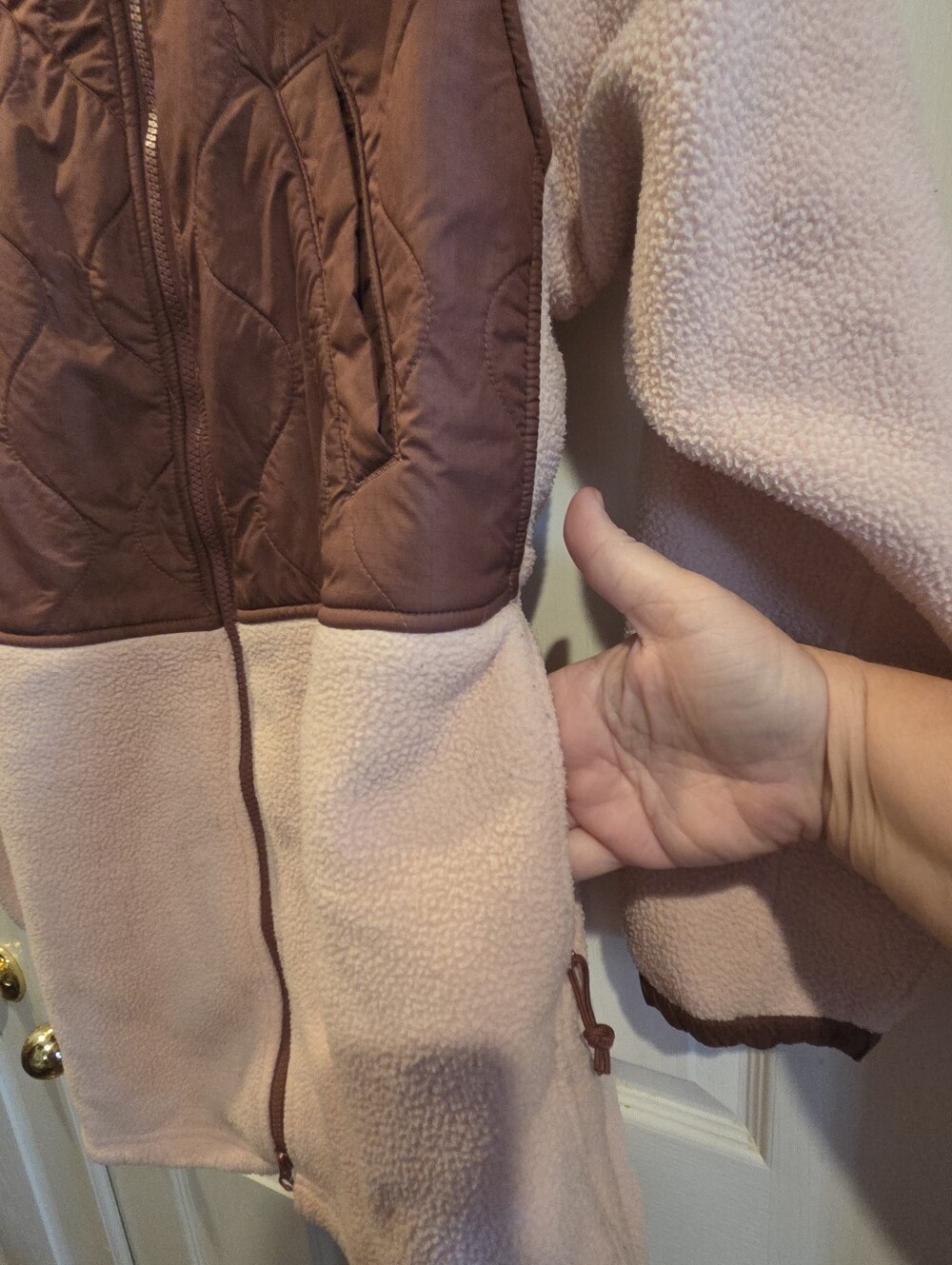The North Face Jacket Large Royal Arch Parka Sherpa Fleece Quilted Hood Hiking - Picture 5 of 15
